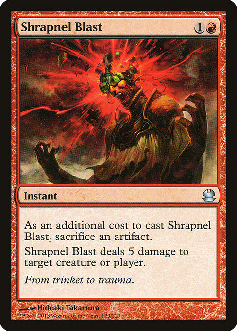 Shrapnel Blast - 129 (Normal) Near Mint_Non-Foil