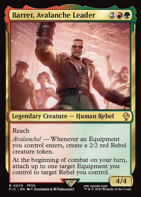 Barret, Avalanche Leader FIC #79 Non-Foil