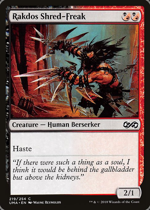 Rakdos Shred-Freak - 219 (Normal) Near Mint_Non-Foil