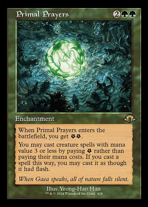 Primal Prayers MH3 #429 Non-Foil