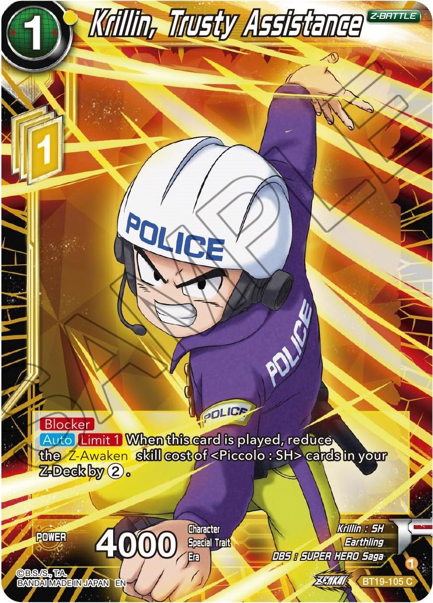 Krillin, Trusty Assistance - BT19-105 (Normal) Near Mint_Normal