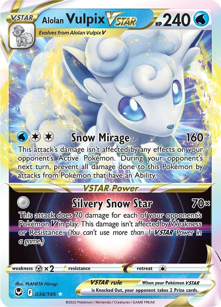 Alolan Vulpix VSTAR - 034/195 (Holo)