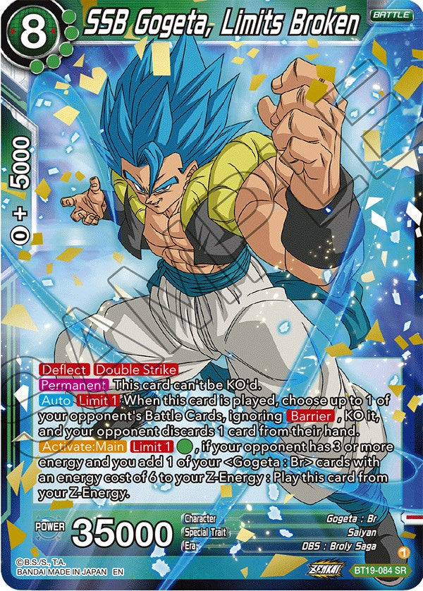 SSB Gogeta, Limits Broken - BT19-084 (Foil) Near Mint_Foil