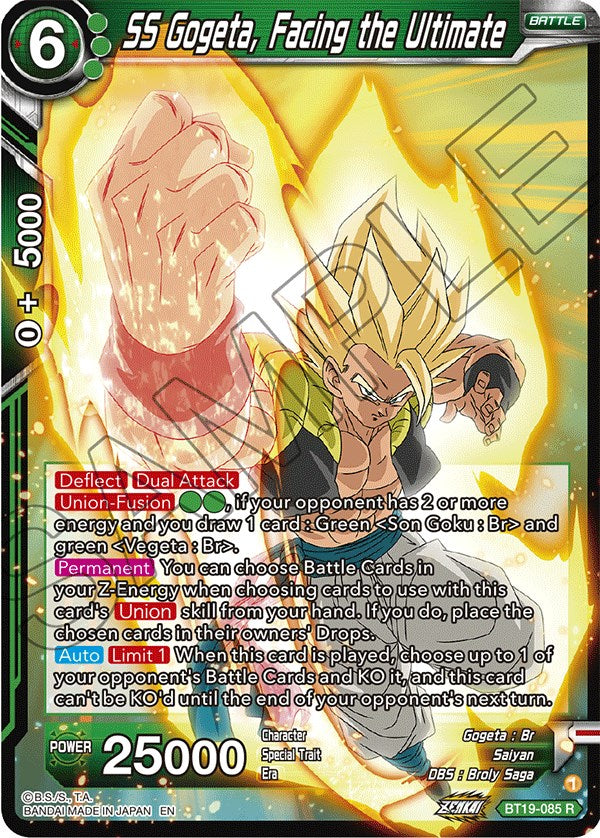 SS Gogeta, Facing the Ultimate - BT19-085 (Normal) Near Mint_Normal