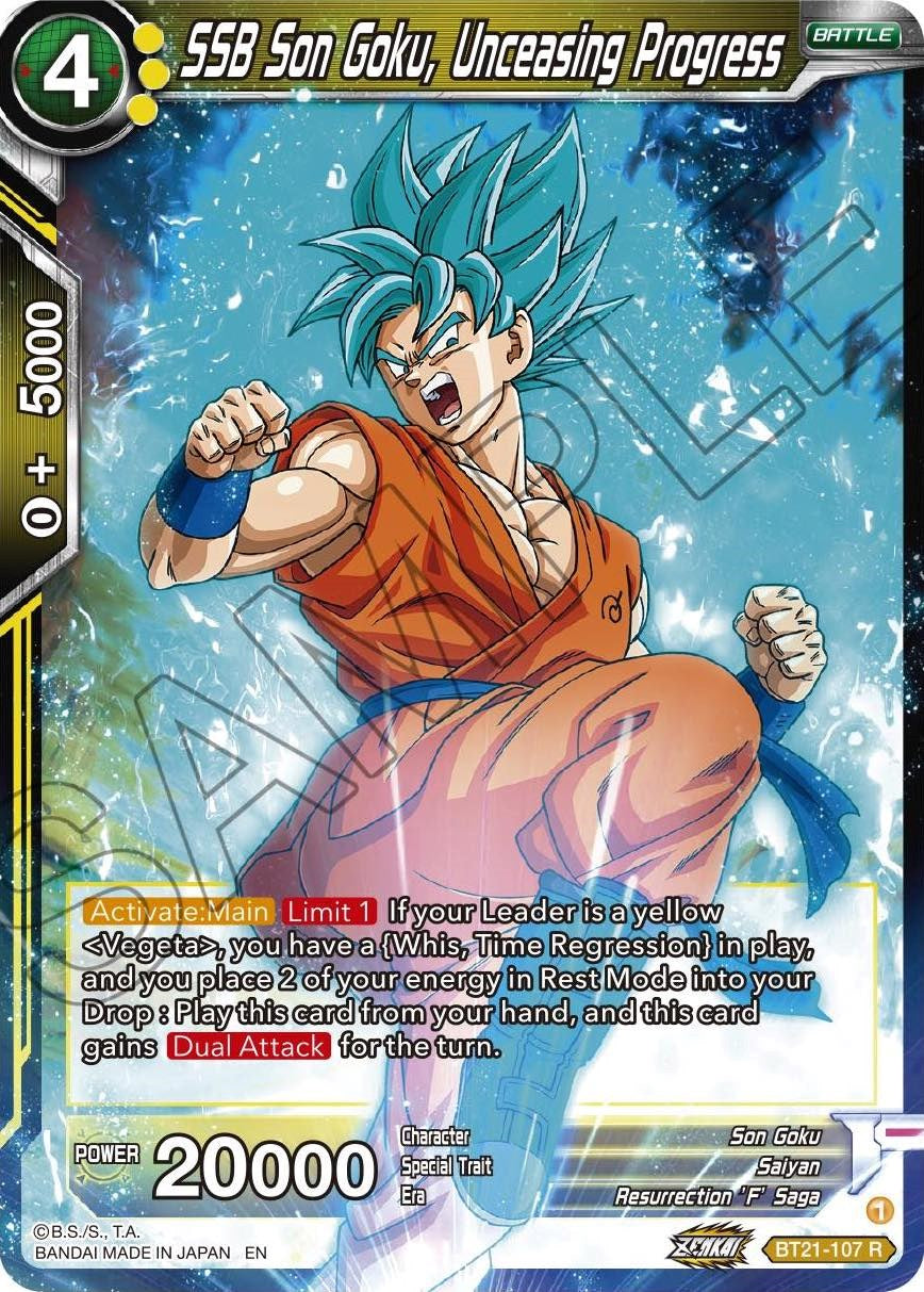 SSB Son Goku, Unceasing Progress - BT21-107 (Normal) Near Mint_Normal