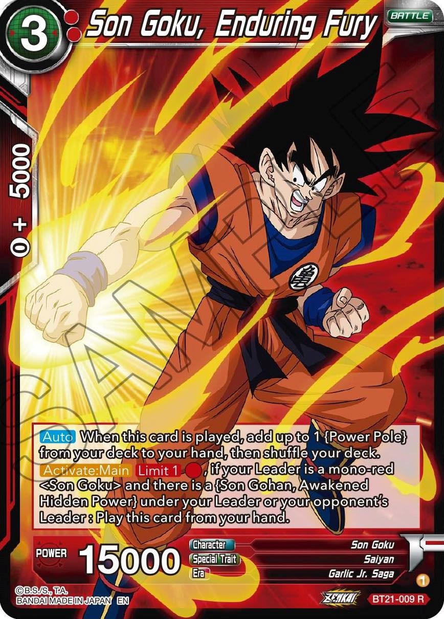 Son Goku, Enduring Fury - BT21-009 (Foil) Near Mint_Foil
