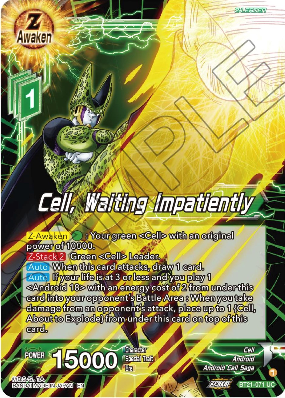 Cell, Waiting Impatiently - BT21-071 (Normal) Near Mint_Normal
