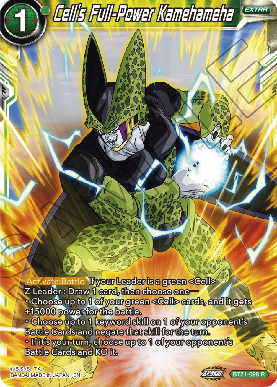 Cell's Full-Power Kamehameha - BT21-098 (Normal) Near Mint_Normal