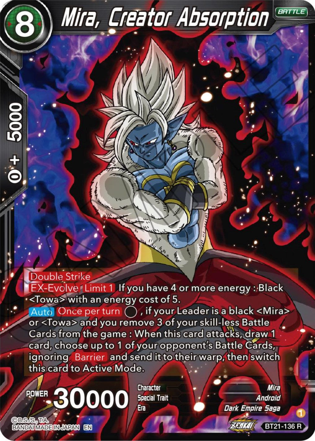 Mira, Creator Absorption - BT21-136 (Foil) Near Mint_Foil