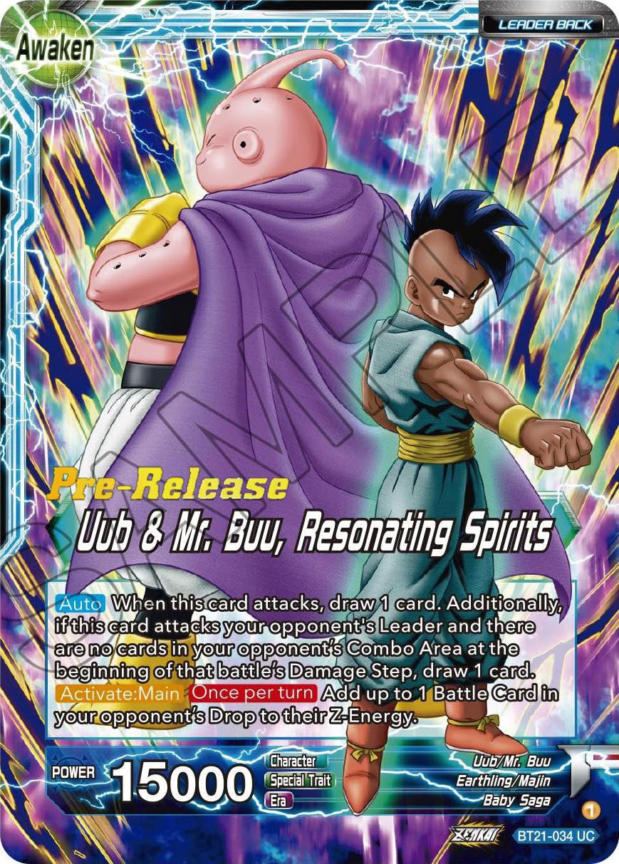 Uub // Uub & Mr. Buu, Resonating Spirits - BT21-034 (Normal) Near Mint_Normal