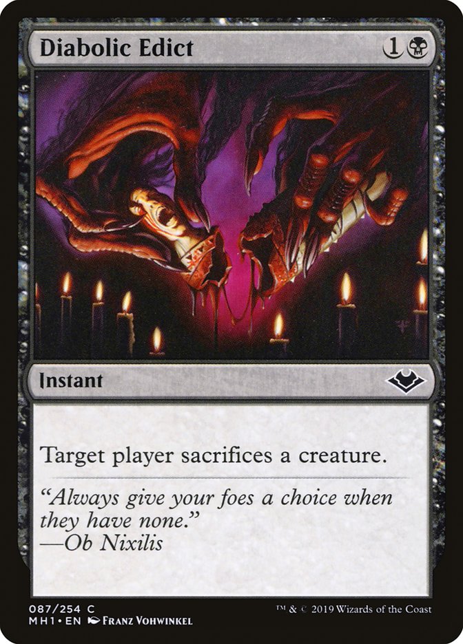 Diabolic Edict (MH1 87)