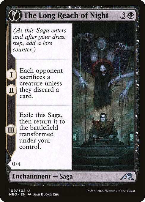 The Long Reach of Night // Animus of Night's Reach NEO #109 Non-Foil