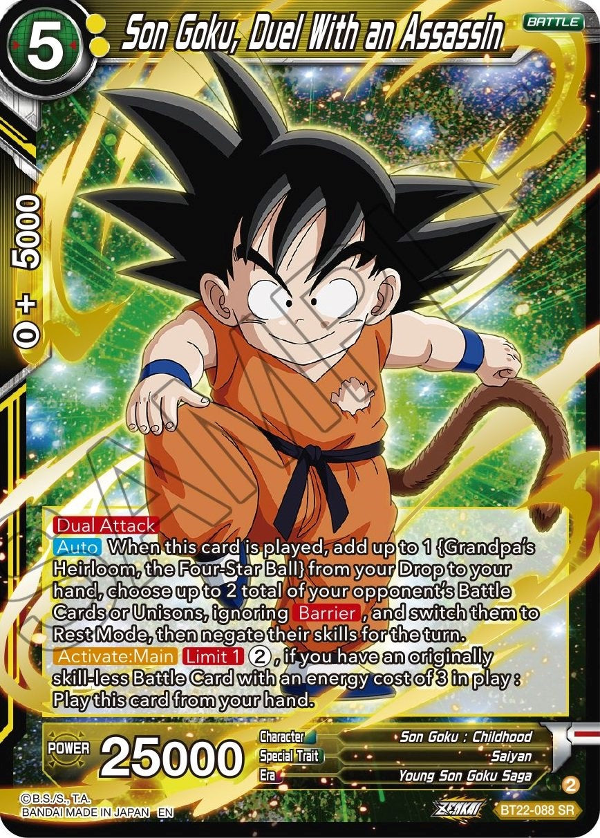 Son Goku, Duel With an Assassin - BT22-088 (Foil) Near Mint_Foil