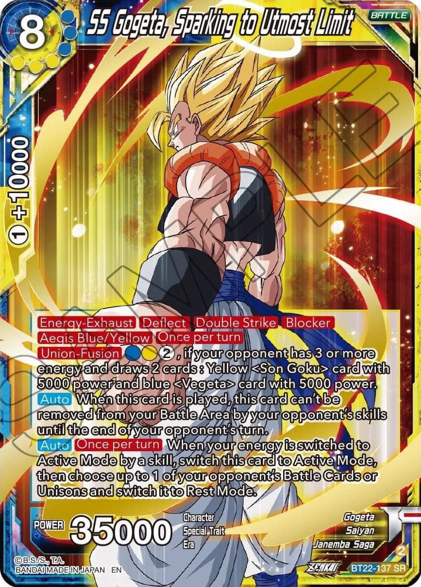 SS Gogeta, Sparking to Utmost Limit - BT22-137 (Foil) Near Mint_Foil