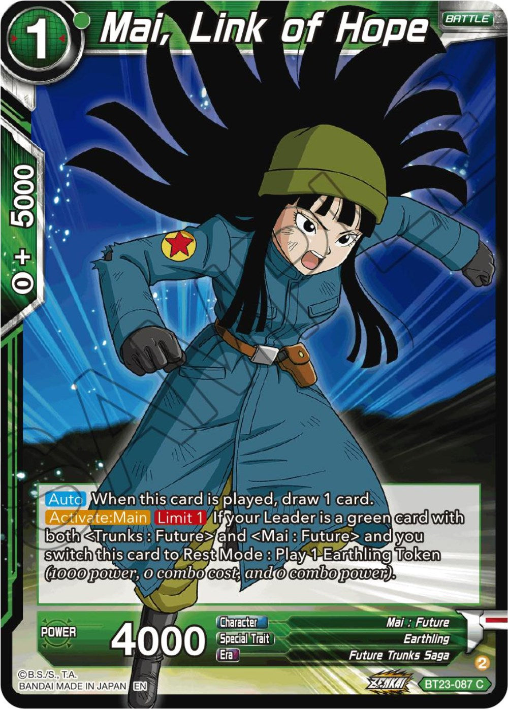 Mai, Link of Hope - BT23-087 (Normal) Near Mint_Normal