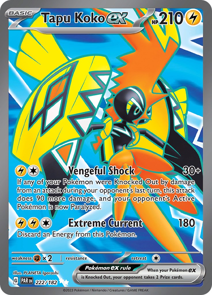 Tapu Koko ex - 222/182 - 222/182 (Holo)