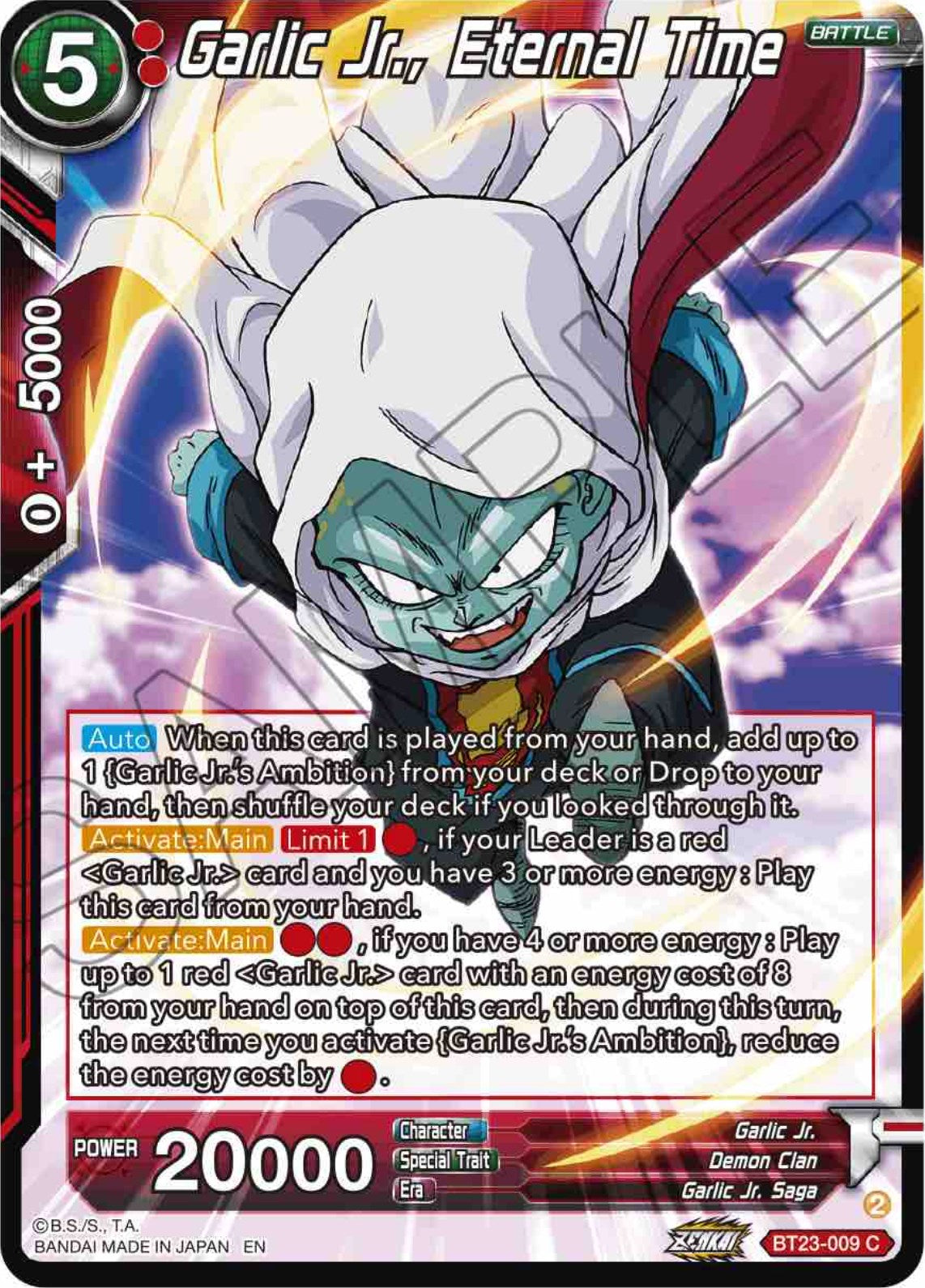 Garlic Jr., Eternal Time - BT23-009 (Foil) Near Mint_Foil