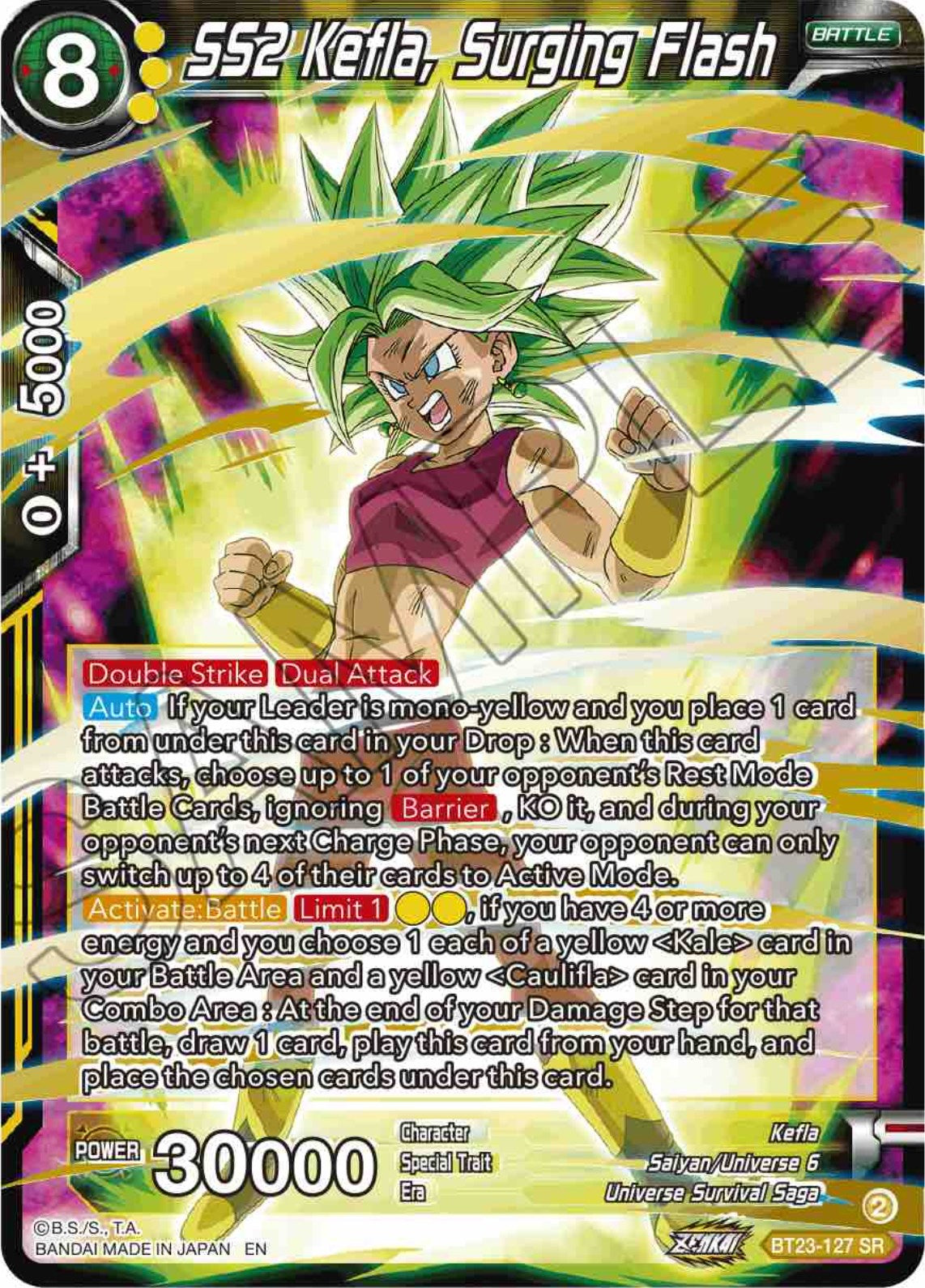 SS2 Kefla, Surging Flash - BT23-127 (Foil) Near Mint_Foil