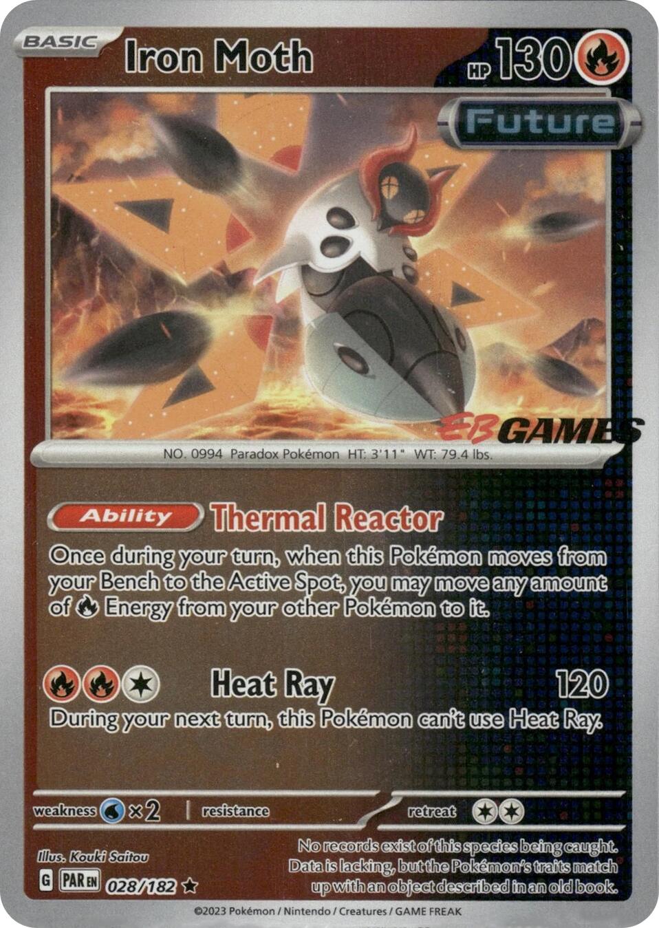 Iron Moth - 028/182 (EB Games Promo) - 028/182 (Holo)
