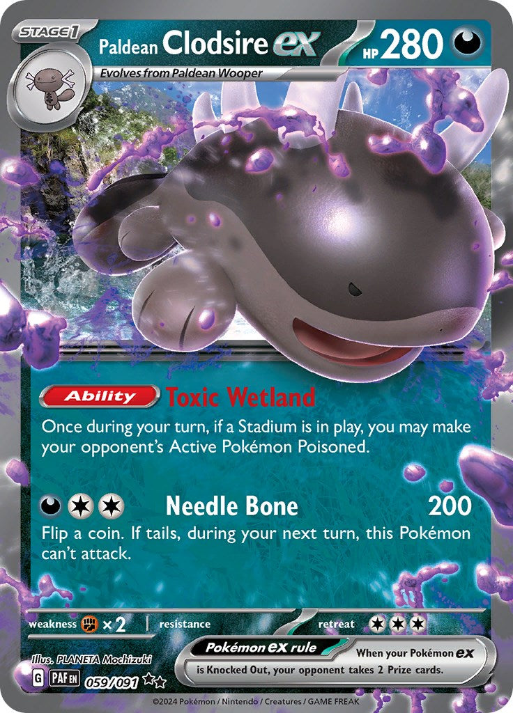 Paldean Clodsire ex - 059/091 (Holo)