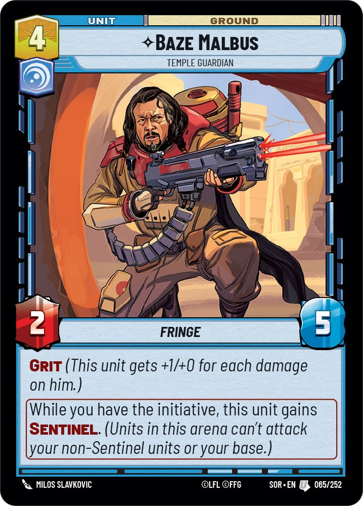 Baze Malbus - Temple Guardian - 065/252 (Normal) Near Mint_Normal