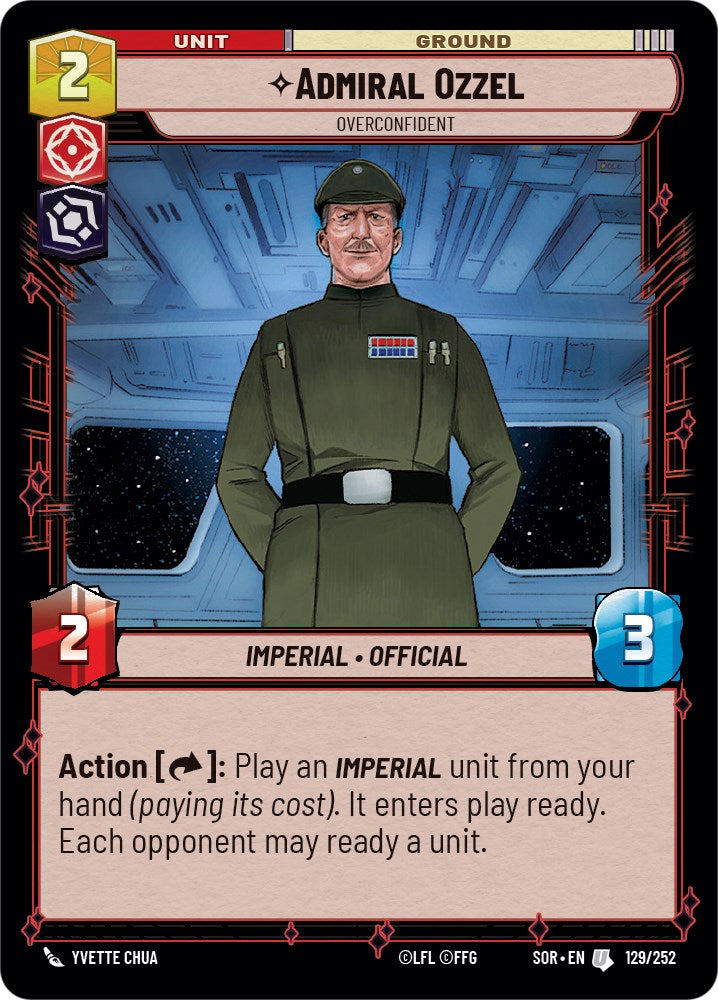 Admiral Ozzel - Overconfident - 129/252 (Normal) Near Mint_Normal