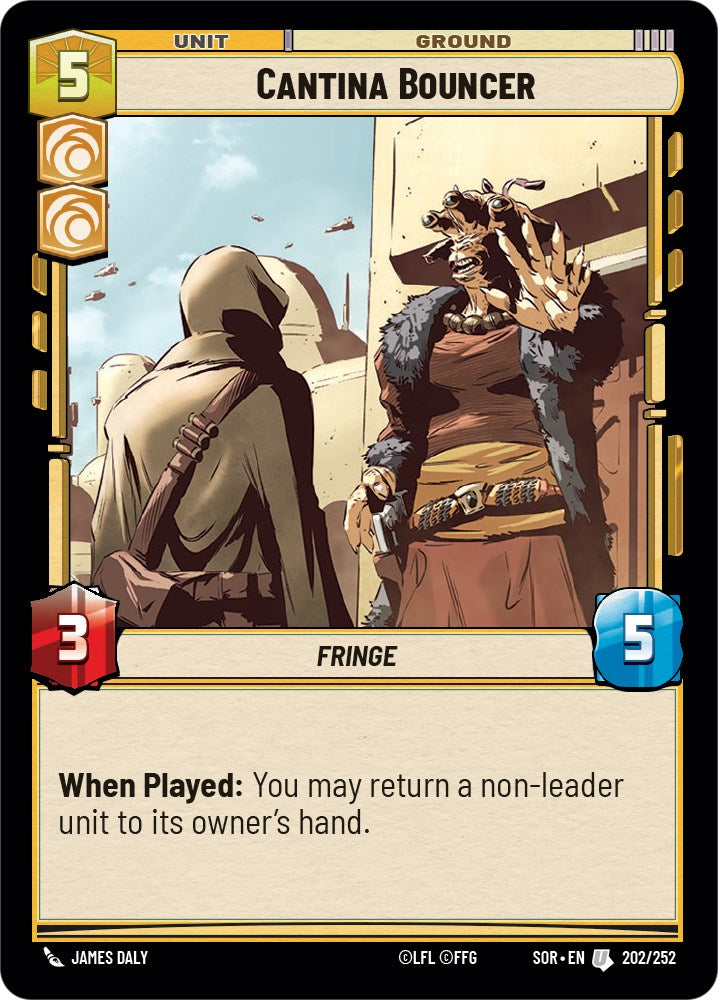 Cantina Bouncer - 202/252 (Foil) Near Mint_Foil