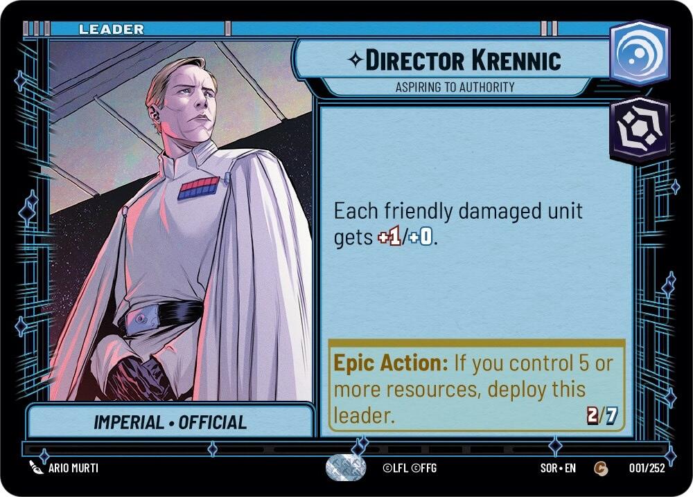 Director Krennic - Aspiring to Authority - 001/252 (Normal) Near Mint_Normal