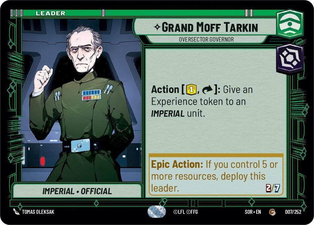Grand Moff Tarkin - Oversector Governor - 007/252 (Normal) Near Mint_Normal