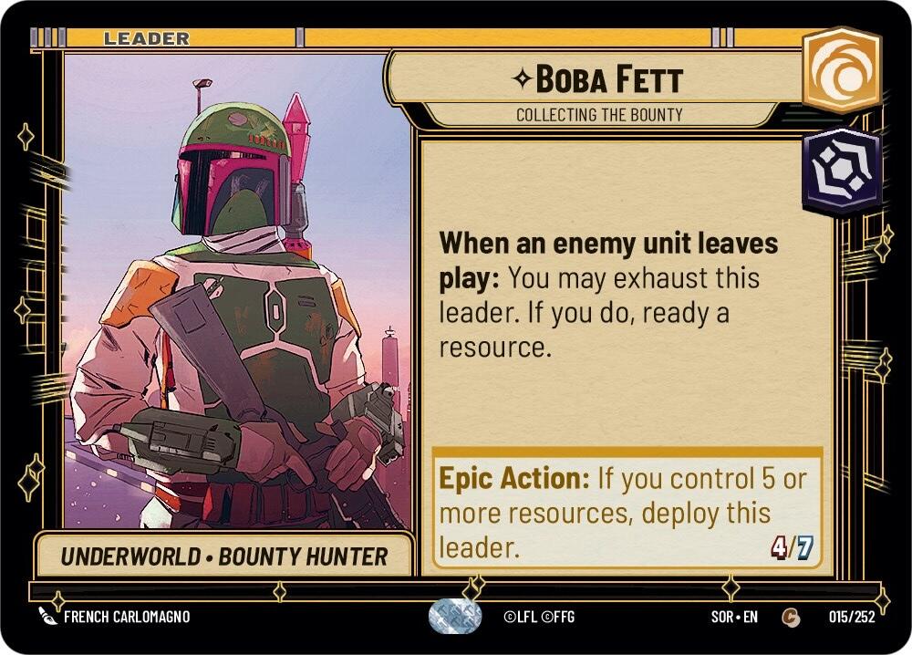 Boba Fett - Collecting the Bounty - 015/252 (Normal) Near Mint_Normal