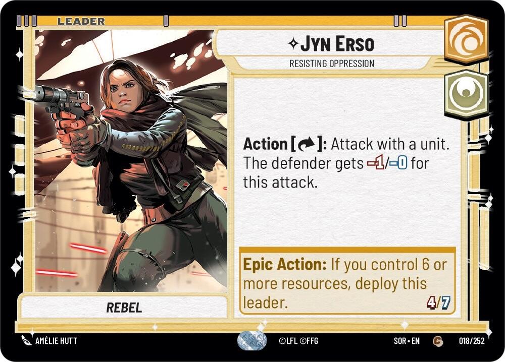 Jyn Erso - Resisting Oppression - 018/252 (Normal) Near Mint_Normal