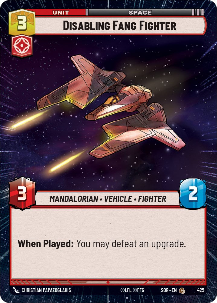 Disabling Fang Fighter (Hyperspace) - 425 (Normal) Near Mint_Normal