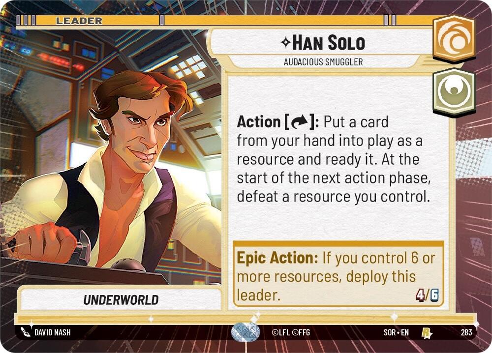 Han Solo - Audacious Smuggler (Hyperspace) - 283 (Normal) Near Mint_Normal
