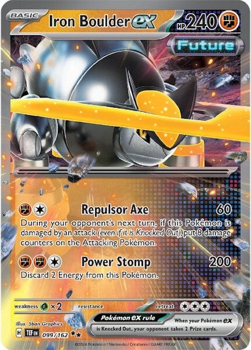Iron Boulder ex - 099/162 - 099/162 (Holo)