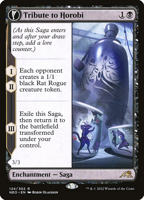 Tribute to Horobi // Echo of Death's Wail NEO #124 Non-Foil