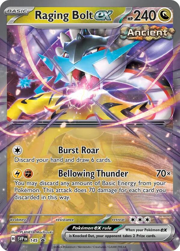 Raging Bolt ex - 145 – SV: Scarlet & Violet Promo Cards