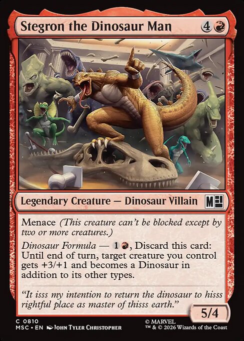 Stegron the Dinosaur Man - 810 (Foil)