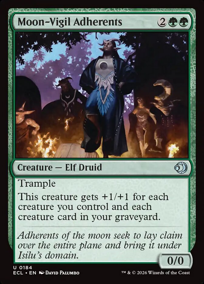 Moon-Vigil Adherents - 184 (Foil)