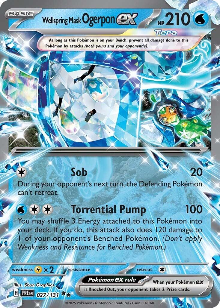 Wellspring Mask Ogerpon ex - 027/131 - 027/131 (Holo)
