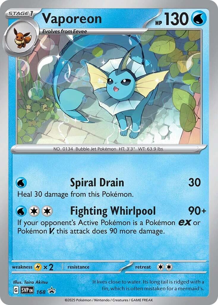 Vaporeon - 168 (Holofoil) Near Mint_Holofoil