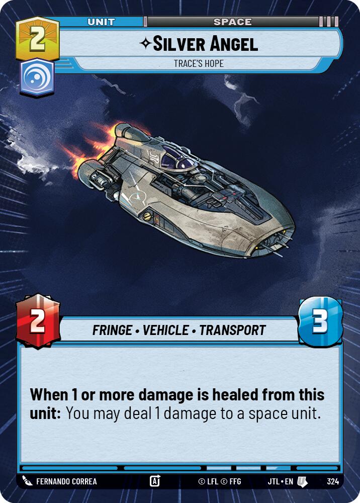 Silver Angel - Trace's Hope (Hyperspace) - 324 Near Mint_Non-Foil