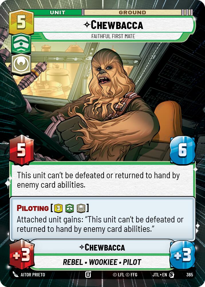Chewbacca - Faithful First Mate (Hyperspace) - 365 Near Mint_Non-Foil