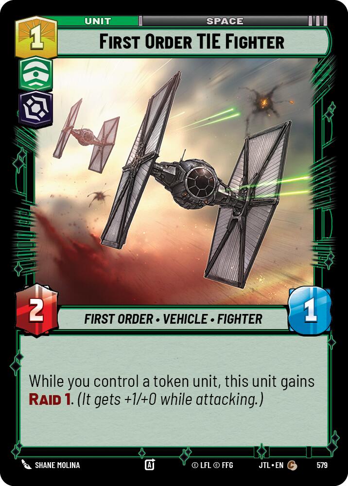 First Order TIE Fighter - 579 (Foil) Near Mint_Foil