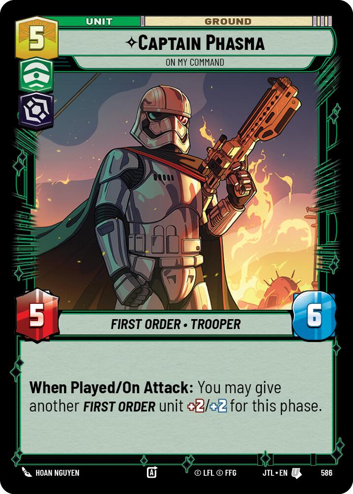 Captain Phasma - On My Command - 586 (Foil) Near Mint_Foil