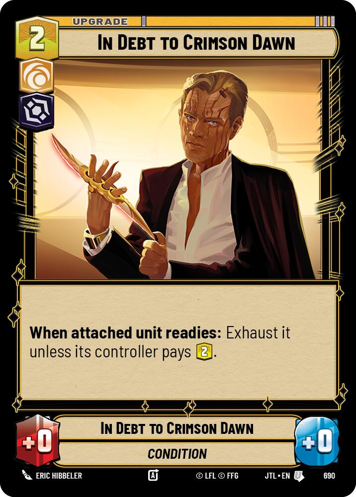 In Debt to Crimson Dawn - 690 (Foil) Near Mint_Foil