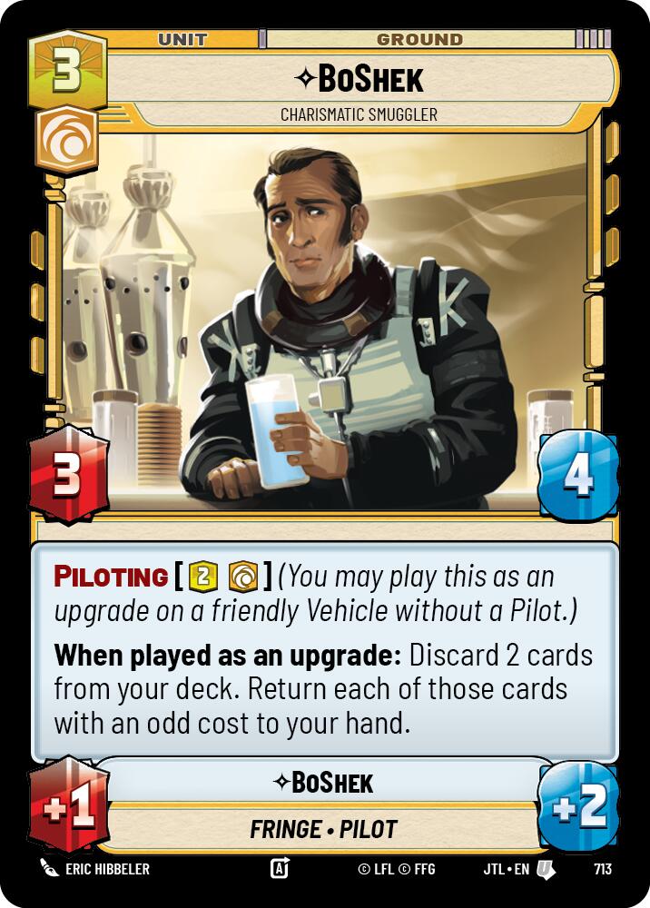 BoShek - Charismatic Smuggler - 713 (Foil) Near Mint_Foil