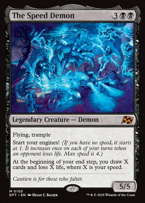 The Speed Demon DFT #105 Non-Foil