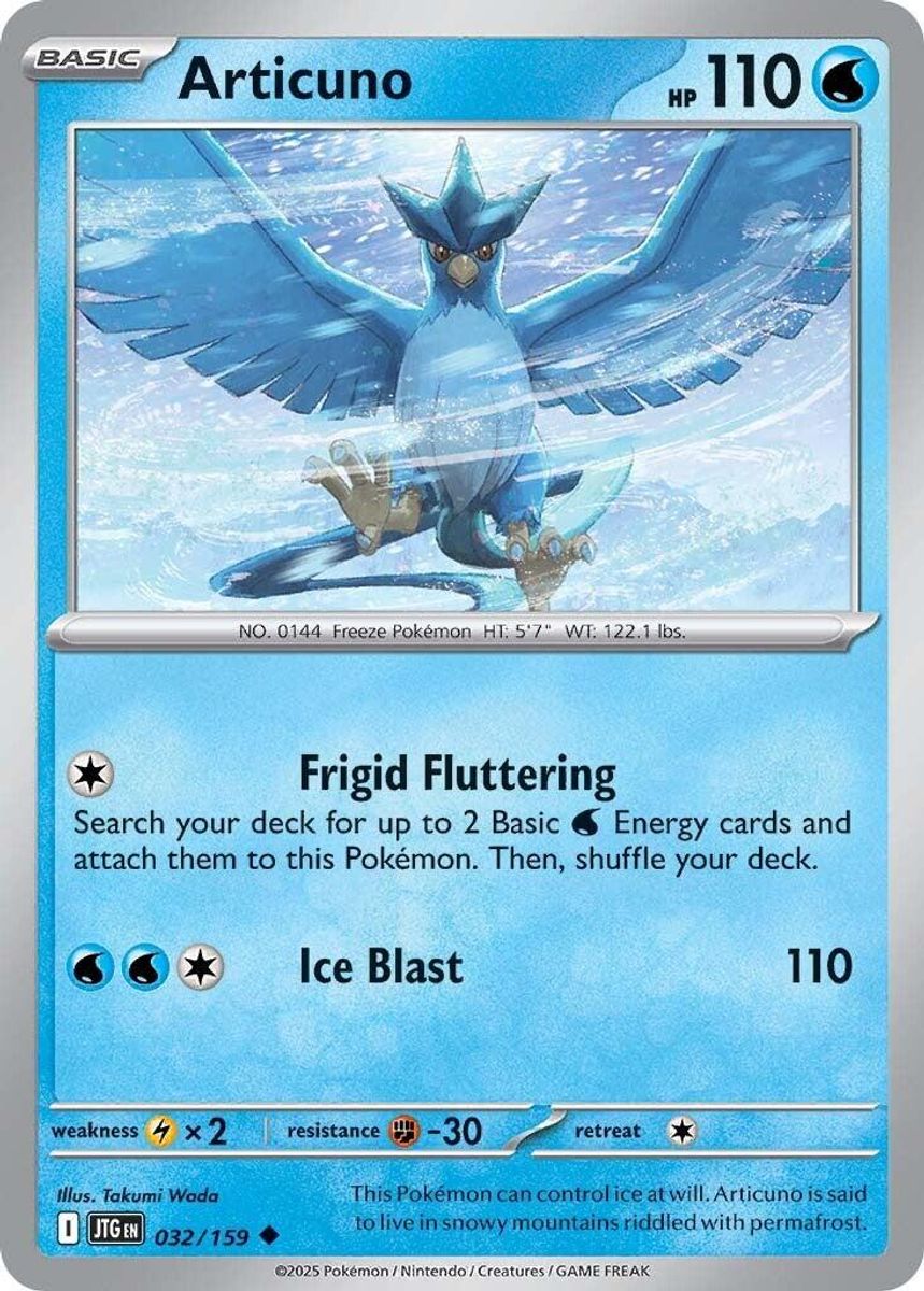 Articuno - 032/159 (Normal) Near Mint_Non-Foil
