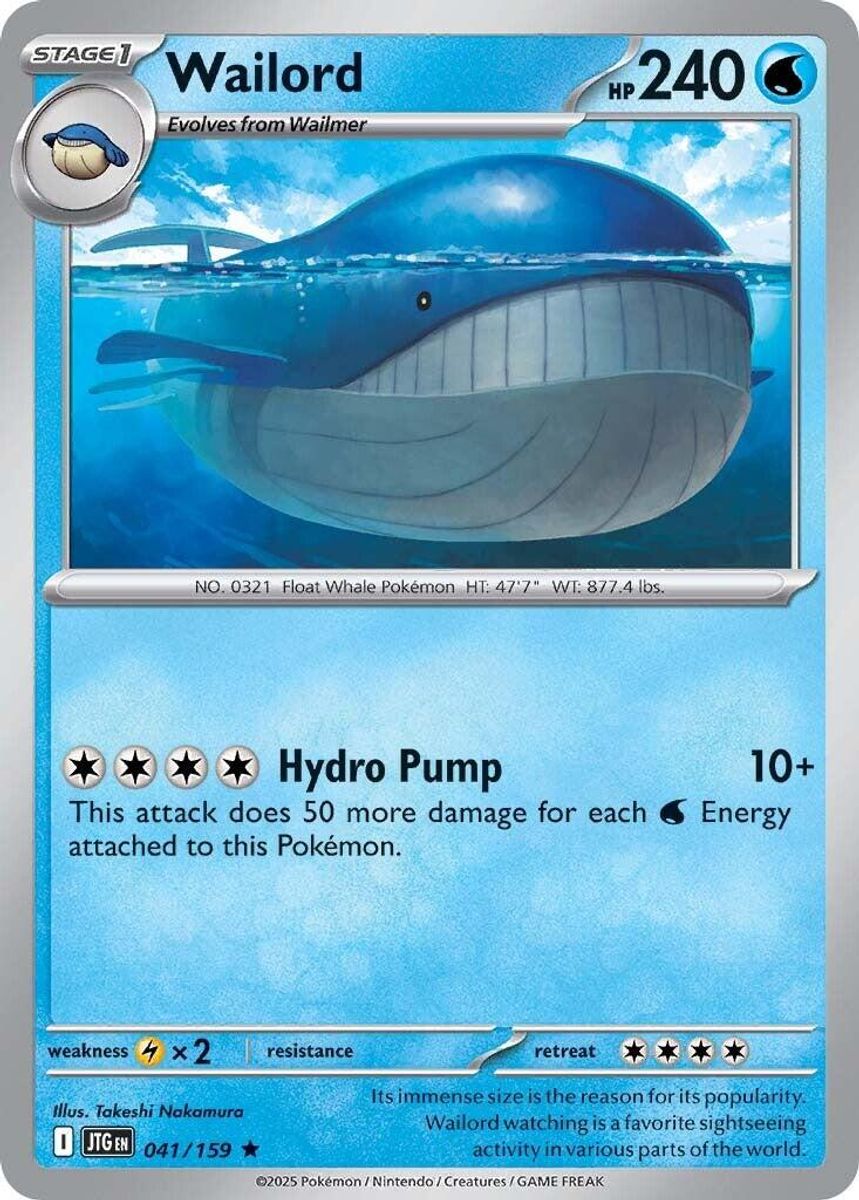 Wailord - 041/159 (Holofoil) Near Mint_Holofoil