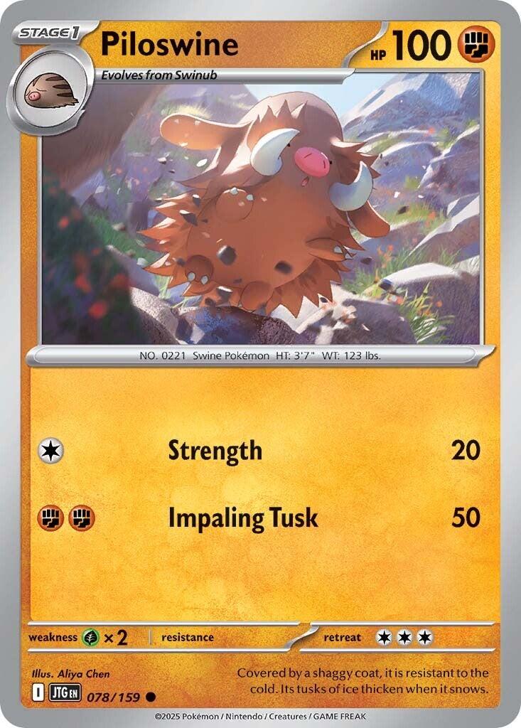 Piloswine - 078/159 (Normal) Near Mint_Non-Foil